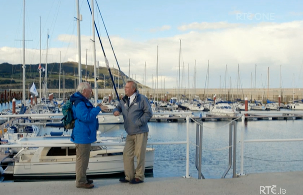 Greystones Harbour Marina and BJ Marine featured on RTE Irish television program tracks and trails interview with Marina Manager Alan Corr